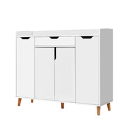 Artiss Shoe Rack Cabinet 26 Pairs Adjustable White Cissy FURNI-O-SHOE-120-WH-AB