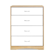 Artiss 4 Chest of Drawers - BURL FURNI-O-TBOY-01-WHWD-AB