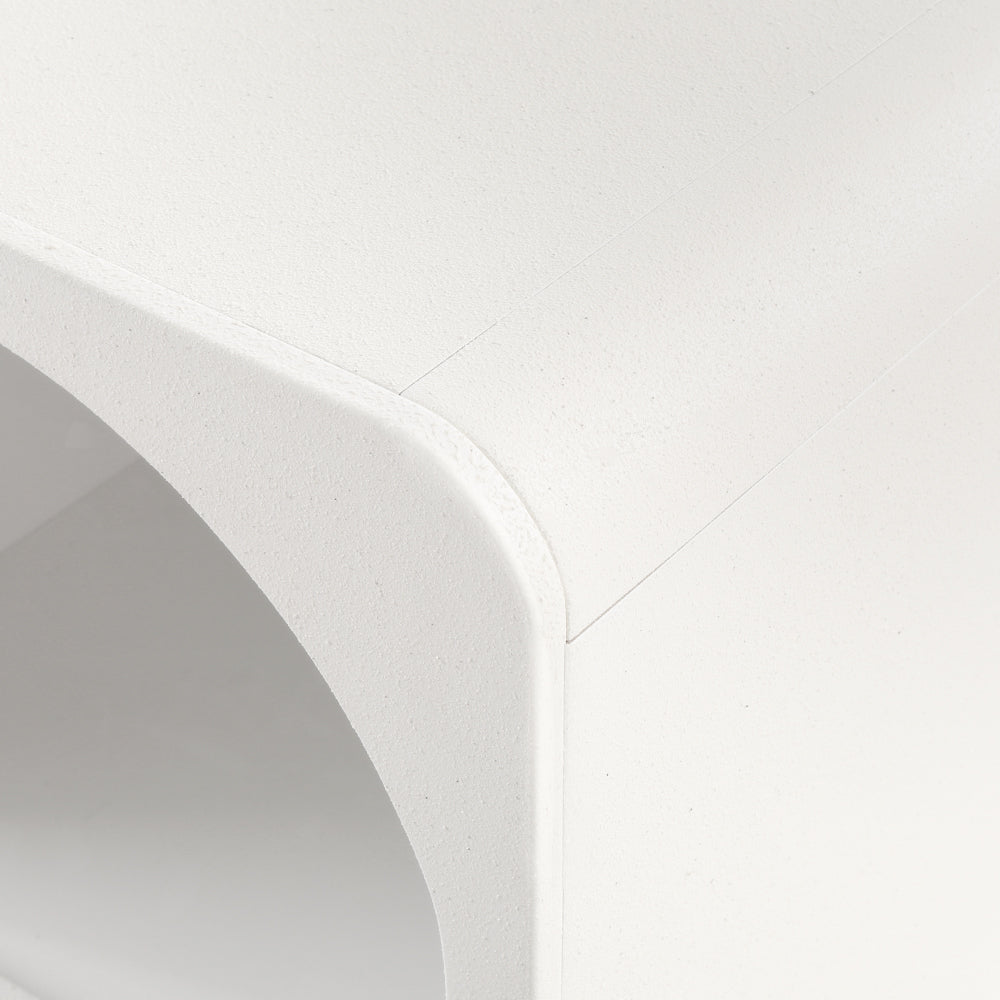 Artiss Bedside Table Shelves Side End Table Storage Nightstand White ARCHED FURNI-P-BS-01-WH