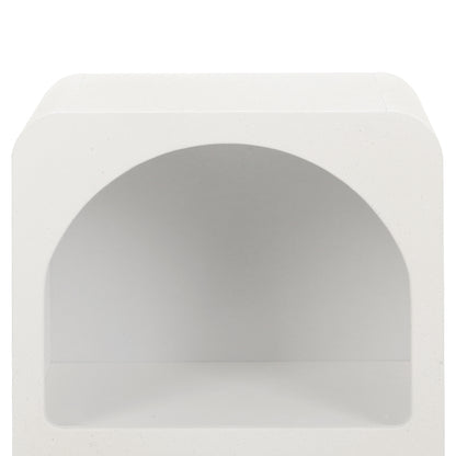Artiss Bedside Table Shelves Side End Table Storage Nightstand White ARCHED FURNI-P-BS-01-WH