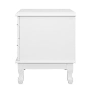 Artiss Bedside Table 2 Drawers - KUBI White FURNI-P-KUBI-BSIDE-WH