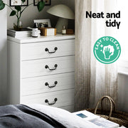 Artiss 5 Chest of Drawers - KUBI White FURNI-P-KUBI-TBOY-WH-AB