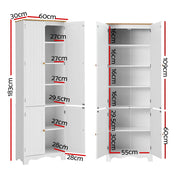 Artiss Buffet Sideboard 4 Doors - BERNE White FURNI-P-MED-01-WH-AB
