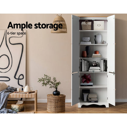 Artiss Buffet Sideboard 4 Doors - BERNE White FURNI-P-MED-01-WH-AB