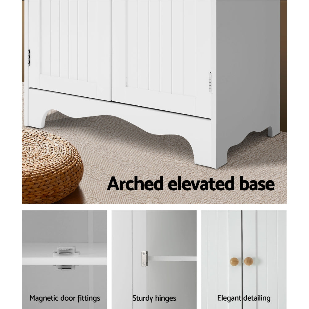 Artiss Buffet Sideboard 4 Doors - BERNE White FURNI-P-MED-01-WH-AB