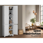 Artiss Buffet Sideboard 4 Doors - BERNE White FURNI-P-MED-01-WH-AB