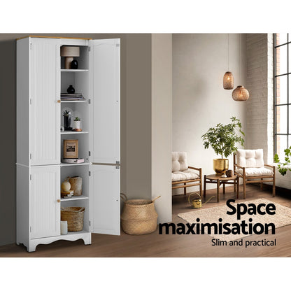 Artiss Buffet Sideboard 4 Doors - BERNE White FURNI-P-MED-01-WH-AB