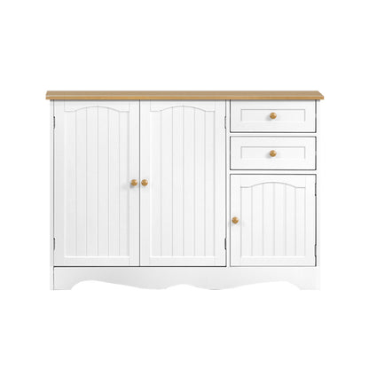 Artiss Buffet Sideboard 3 Doors - BERNE White FURNI-P-MED-03-WH-AB