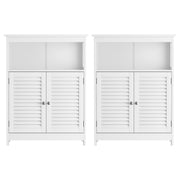 Artiss 2x Buffet Sideboard Cabinet Server Cupboard Kitchen Bathroom Storage IVOR FURNI-P-SIDE60-WHX2