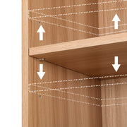 Artiss Bookshelf 7 Tiers MILO Pine FURNI-Q-BSHELF-02-WD