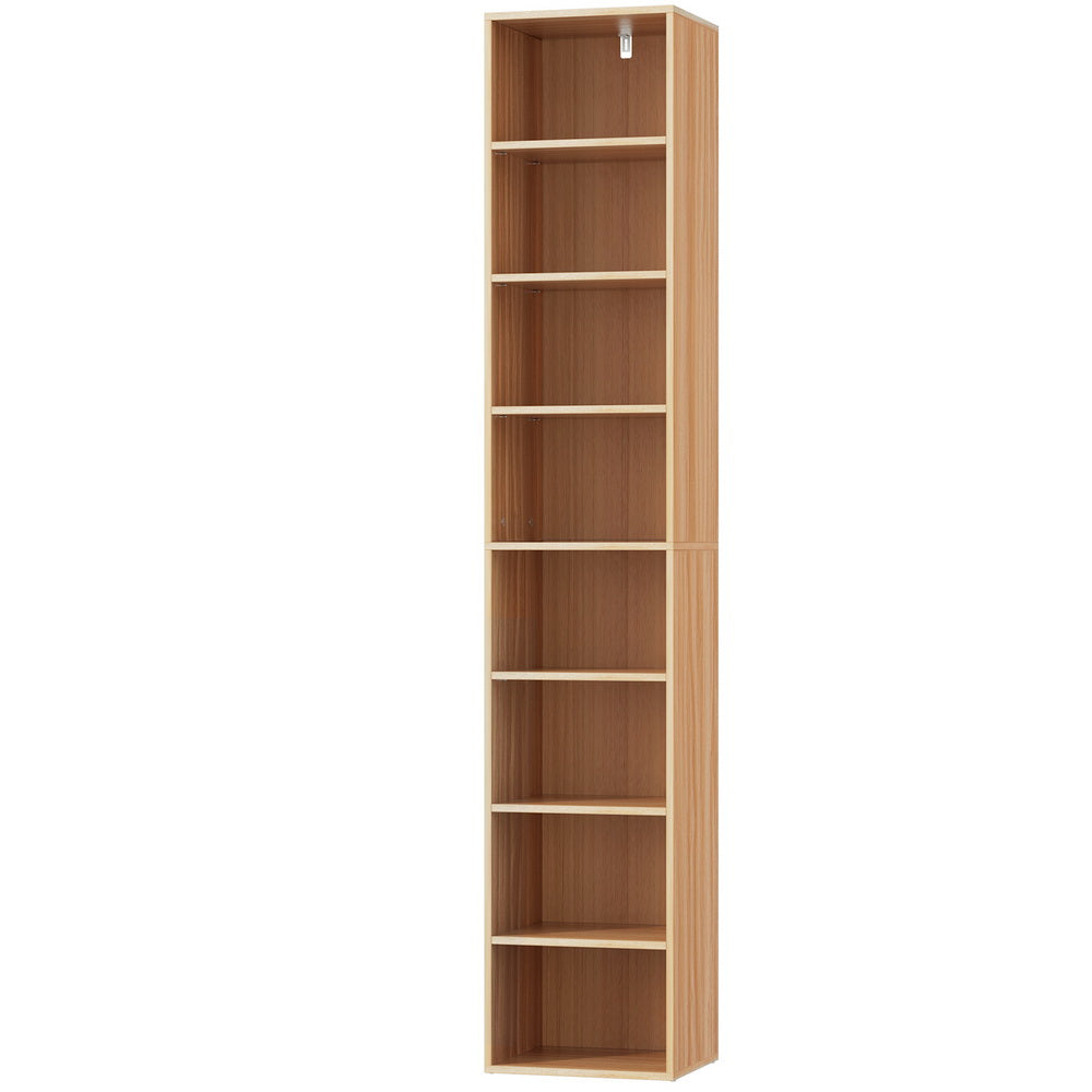 Artiss Bookshelf 8 Tiers MILO Pine FURNI-Q-BSHELF-03-WD