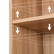 Artiss Bookshelf 8 Tiers MILO Pine FURNI-Q-BSHELF-03-WD