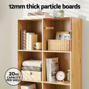 Artiss Bookshelf Bookcase 4 Tiers LEOR Pine FURNI-Q-BSHELF-05-WD