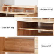 Artiss Computer Desk Office Study Desks Table Shelf Drawer FURNI-Q-CD115-PW-AB