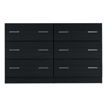 Artiss 6 Chest of Drawers - VEDA Black FURNI-Q-CDR-01-BK-AB