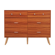 Artiss 6 Chest of Drawers Storage Cabinet Walnut FURNI-Q-CDR-02-WD-AB