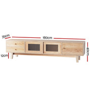 Artiss TV Cabinet Entertainment Unit Stand Storage Drawer 180CM FURNI-Q-CT02-TV180-WD-AB