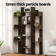 Artiss Tree-Shaped Bookshelf ROMI Walnut FURNI-Q-DSHELF-01-BR