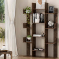 Artiss Tree-Shaped Bookshelf ROMI Walnut FURNI-Q-DSHELF-01-BR
