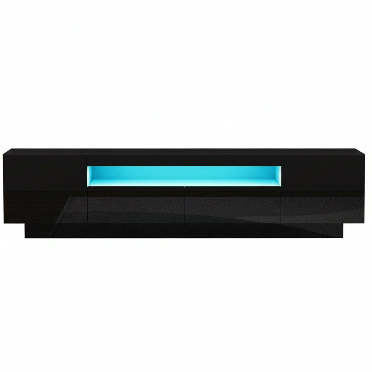 Artiss TV Unit Entertainment Unit Storage Drawer RGB LED 180cm Black FURNI-Q-LED-TV180-2D-BK-AB