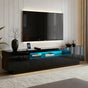 Artiss TV Unit Entertainment Unit Storage Drawer RGB LED 180cm Black FURNI-Q-LED-TV180-2D-BK-AB