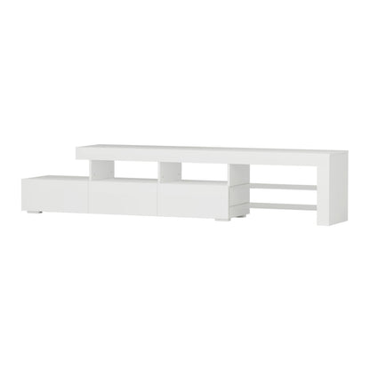 Artiss Entertainment Unit TV Cabinet LED 215cm White Caya FURNI-Q-LED-TV215-WH-AB