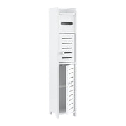 Artiss Bathroom Storage Cabinet 3-Tier Slim Toilet Paper Holder Organizer White FURNI-S-DIY-LVD02-WH