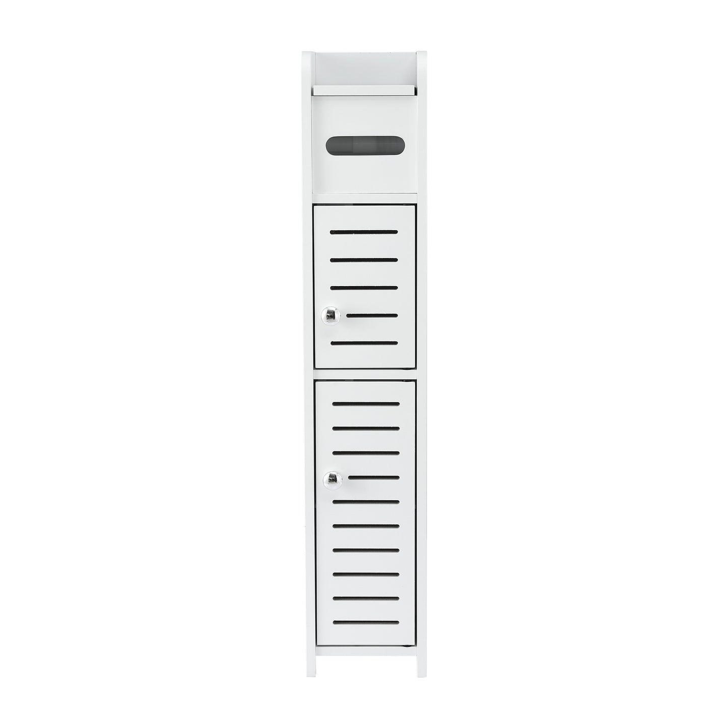 Artiss Bathroom Storage Cabinet 3-Tier Slim Toilet Paper Holder Organizer White FURNI-S-DIY-LVD02-WH