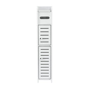 Artiss Bathroom Storage Cabinet 3-Tier Slim Toilet Paper Holder Organizer White FURNI-S-DIY-LVD02-WH