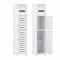 Artiss 2x Bathroom Storage Cabinet 3-Tier Toilet Paper Holder Organizer White FURNI-S-DIY-LVD02-WHX2