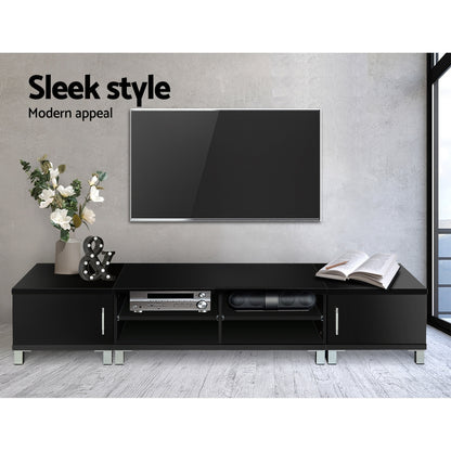 Artiss TV Cabinet Entertainment Unit 190cm Black Danson FURNI-TV-190-BK-AB