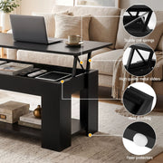 Artiss TV Unit & Coffee Table Set Storage Cabinet Black FURNI-TV-COF01-BK