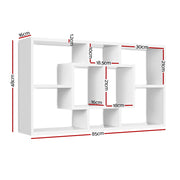 Artiss Floating Wall Shelves Bookshelf White FURNI-WALL-DISPLAY-WH
