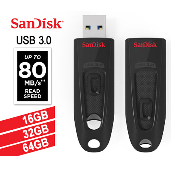 SanDisk Ultra CZ48 128G USB 3.0 Flash Drive (SDCZ48-128G) V28-FUSSAN128GCZ48U3