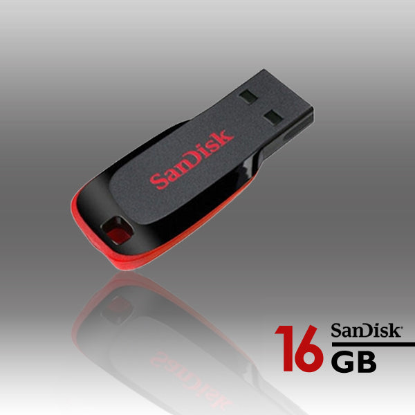 Sandisk Cruzer Blade CZ50 16GB USB Flash Drive V28-FUSSAN16GCZ50CB-2