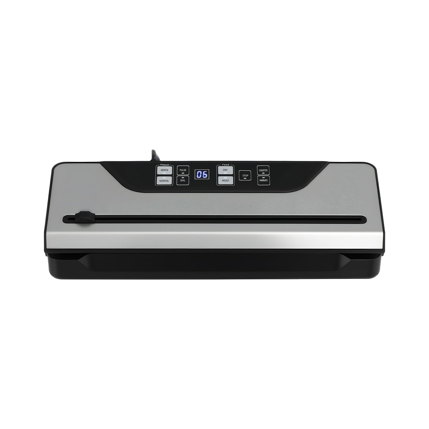 Devanti Food Vacuum Sealer Machine Auto Seal Slide Cutter 9 Modes Marinate Black FVS-32-PKL-BK