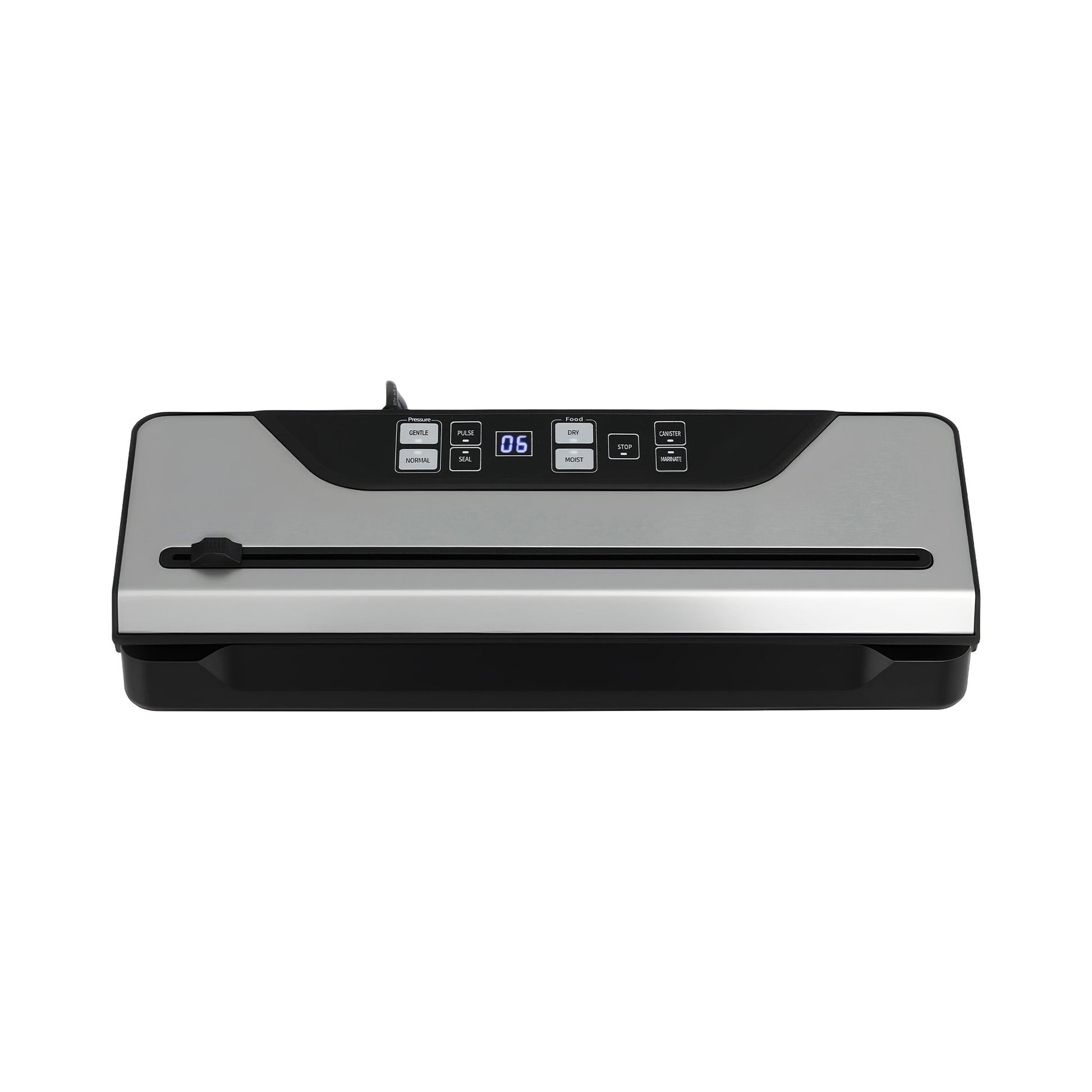 Devanti Food Vacuum Sealer Machine Auto Seal Slide Cutter 9 Modes Marinate Black FVS-32-PKL-BK