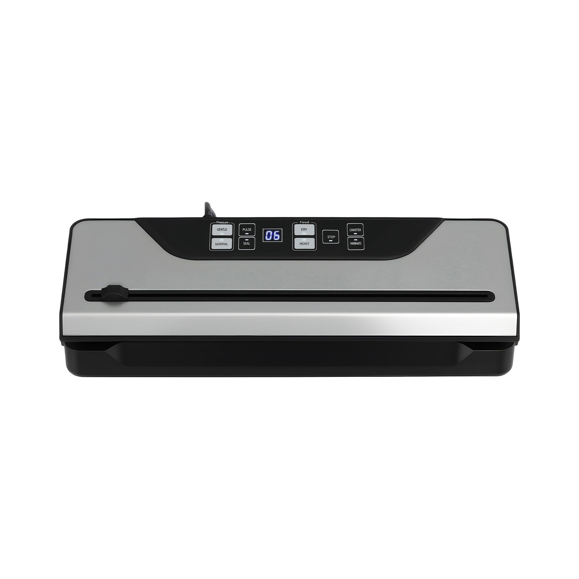 Devanti Food Vacuum Sealer Machine Auto Seal Slide Cutter 9 Modes Marinate Black FVS-32-PKL-BK