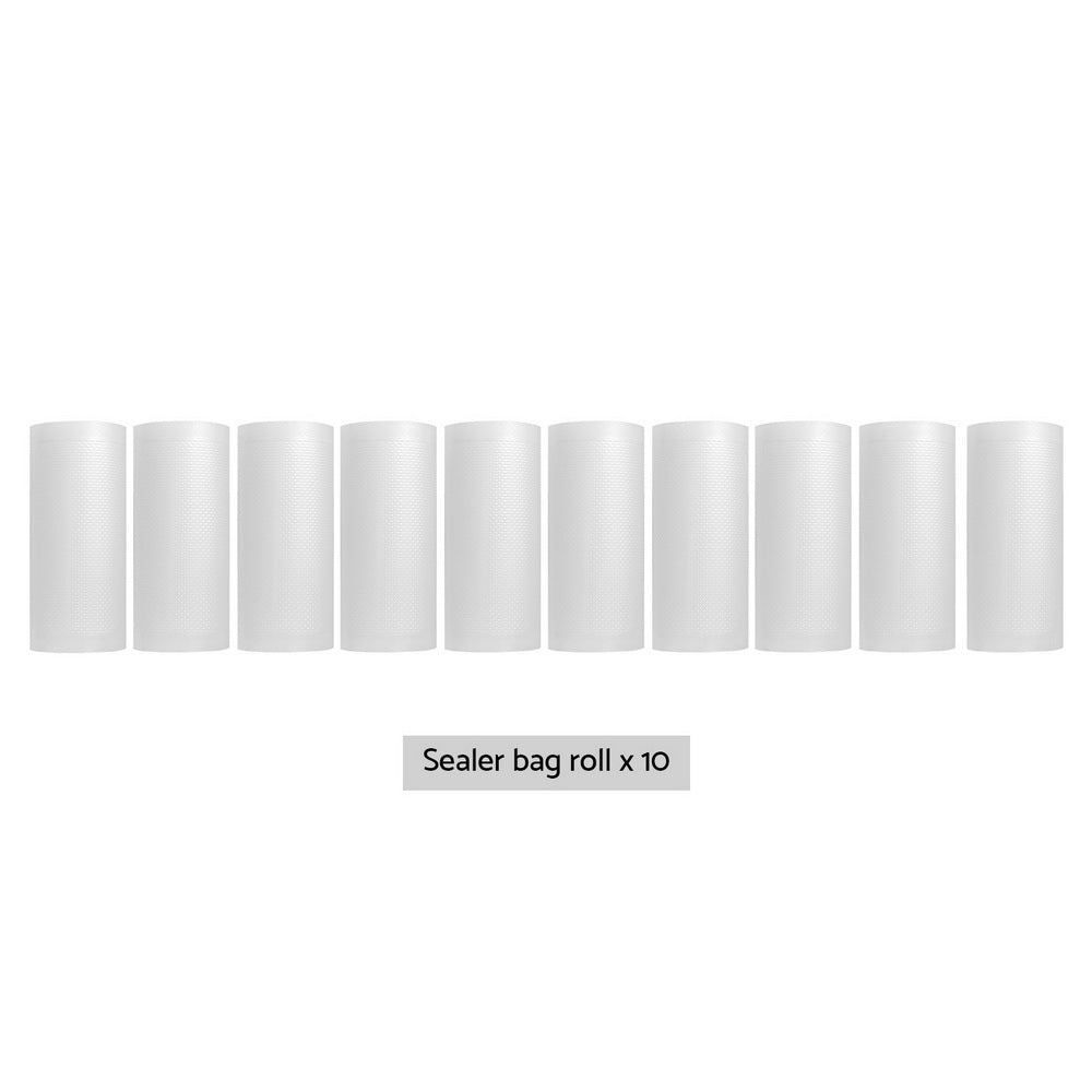 10 Rolls Food Vacuum Sealer Bags Storage Saver Heat Sealing Bag Pack 15CMX6M FVS-BAG-15-TPX5