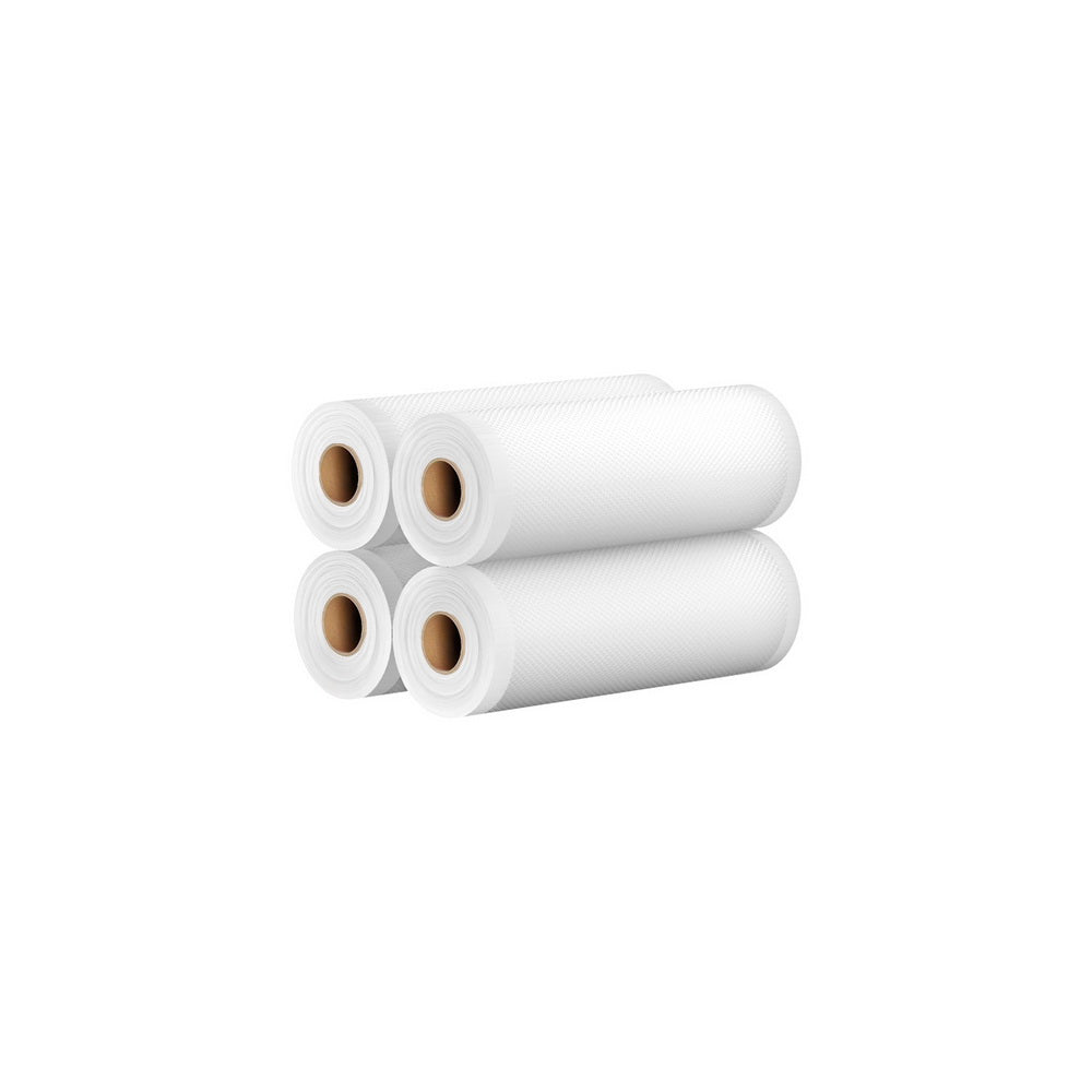 4 Rolls Food Vacuum Sealer Bags Storage Saver Heat Sealing Bag Pack 20CMX6M FVS-BAG-20-TPX2