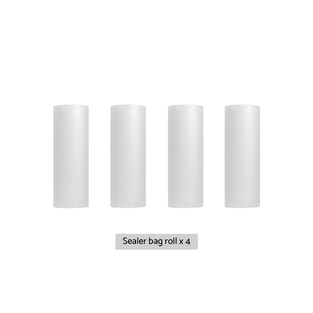 4 Rolls Food Vacuum Sealer Bags Storage Saver Heat Sealing Bag Pack 20CMX6M FVS-BAG-20-TPX2
