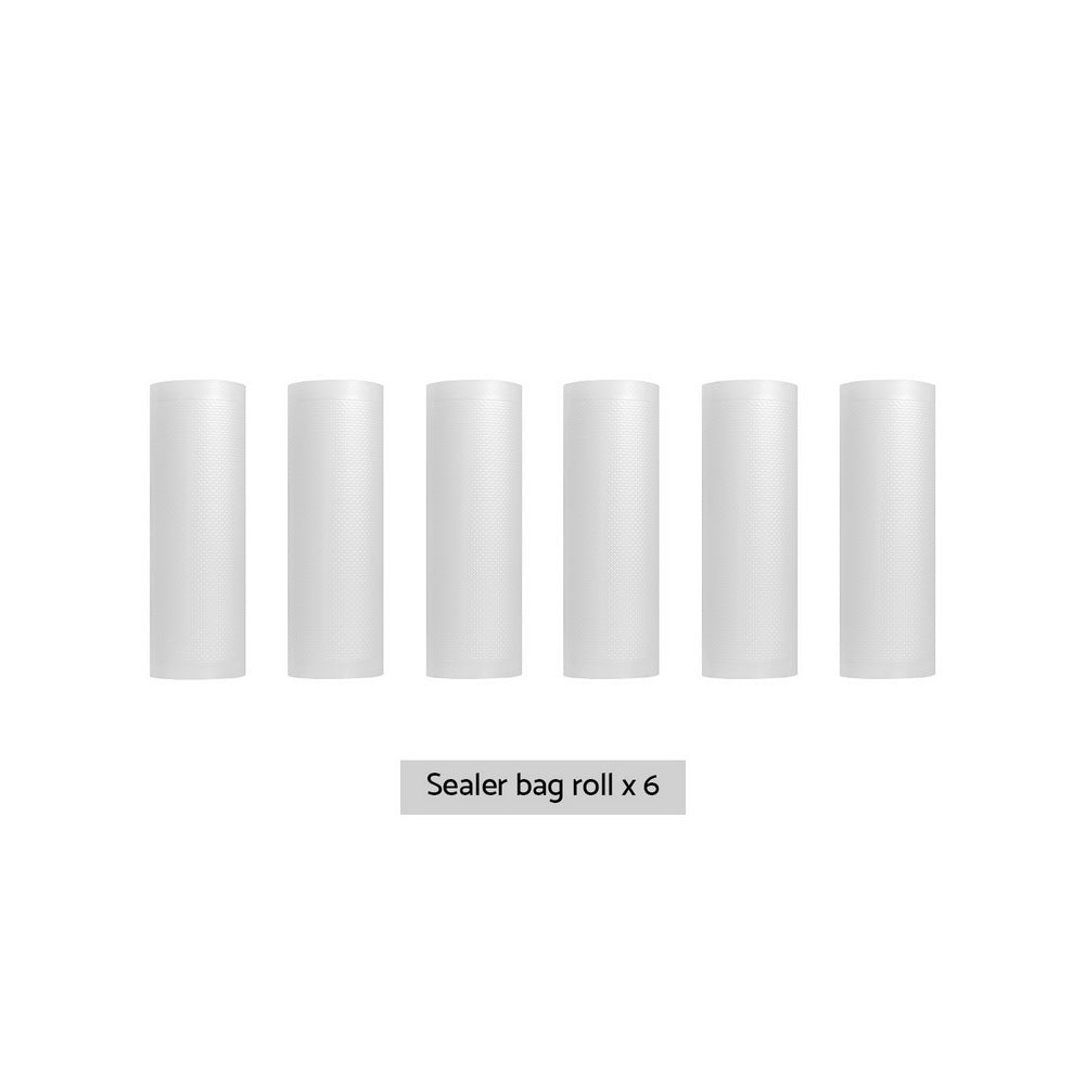 6 Rolls Food Vacuum Sealer Bags Storage Saver Heat Sealing Bag Pack 20CMX6M FVS-BAG-20-TPX3