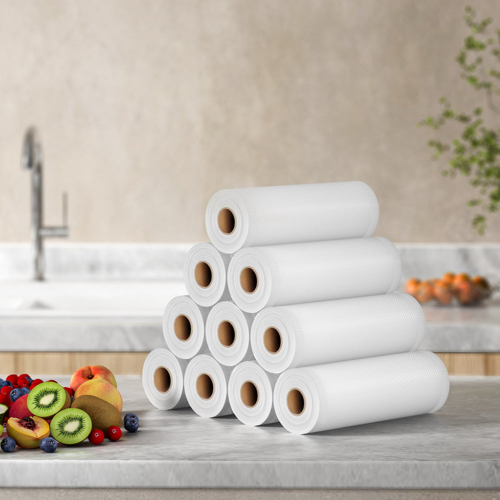10 Rolls Food Vacuum Sealer Bags Storage Saver Heat Sealing Bag Pack 20CMX6M FVS-BAG-20-TPX5