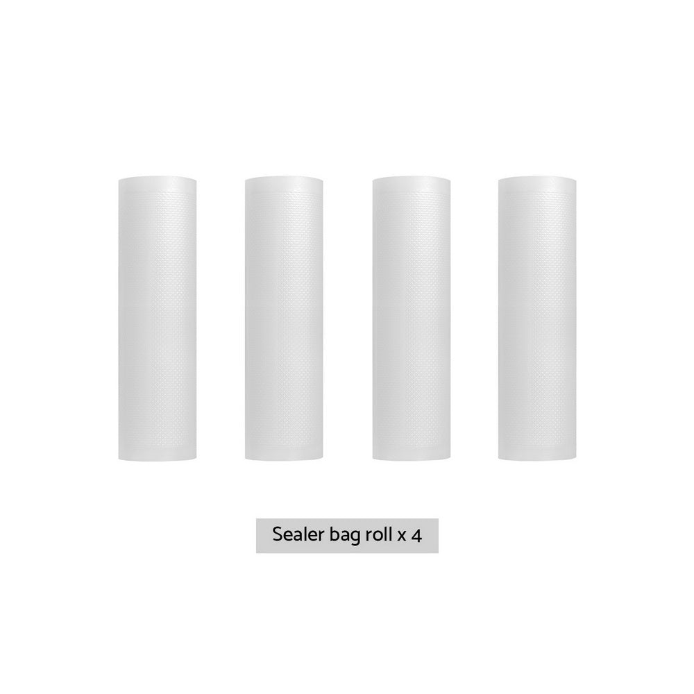 4 Rolls Food Vacuum Sealer Bags Storage Saver Heat Sealing Bag Pack 25CMX6M FVS-BAG-25-TPX2