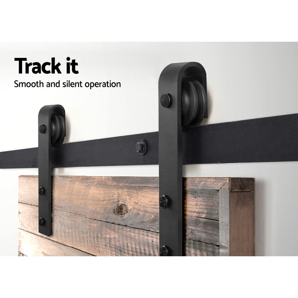 Cefito Sliding Barn Door Hardware Track Set 1.83m GA-SDOOR-D-183