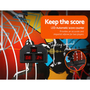 Basketball Arcade Game Electronic Scorer 8 Games Double Shoot Black GAME-BAS-210-BK