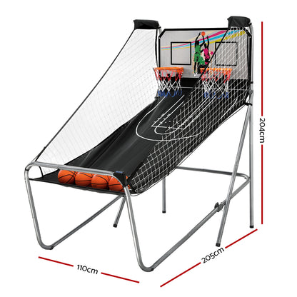 Basketball Arcade Game Electronic Scorer 8 Games Double Shoot Grey GAME-BAS-D-205-GR