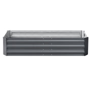 Green Fingers Garden Bed 150x90cm Planter Box Raised Container Galvanised Steel GARDEN-15090-ALUMGR