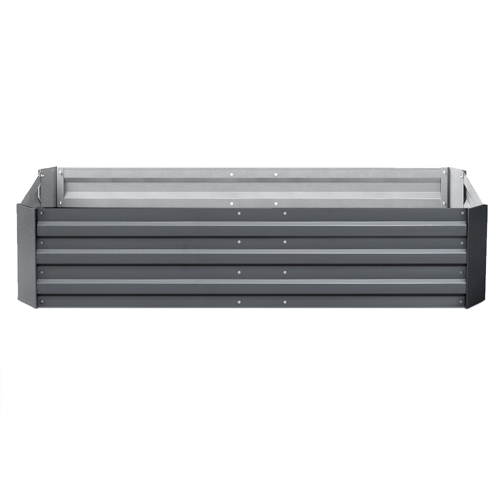 Green Fingers Garden Bed 150x90cm Planter Box Raised Container Galvanised Steel GARDEN-15090-ALUMGR