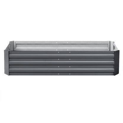 Green Fingers Garden Bed 150x90cm Planter Box Raised Container Galvanised Steel GARDEN-15090-ALUMGR